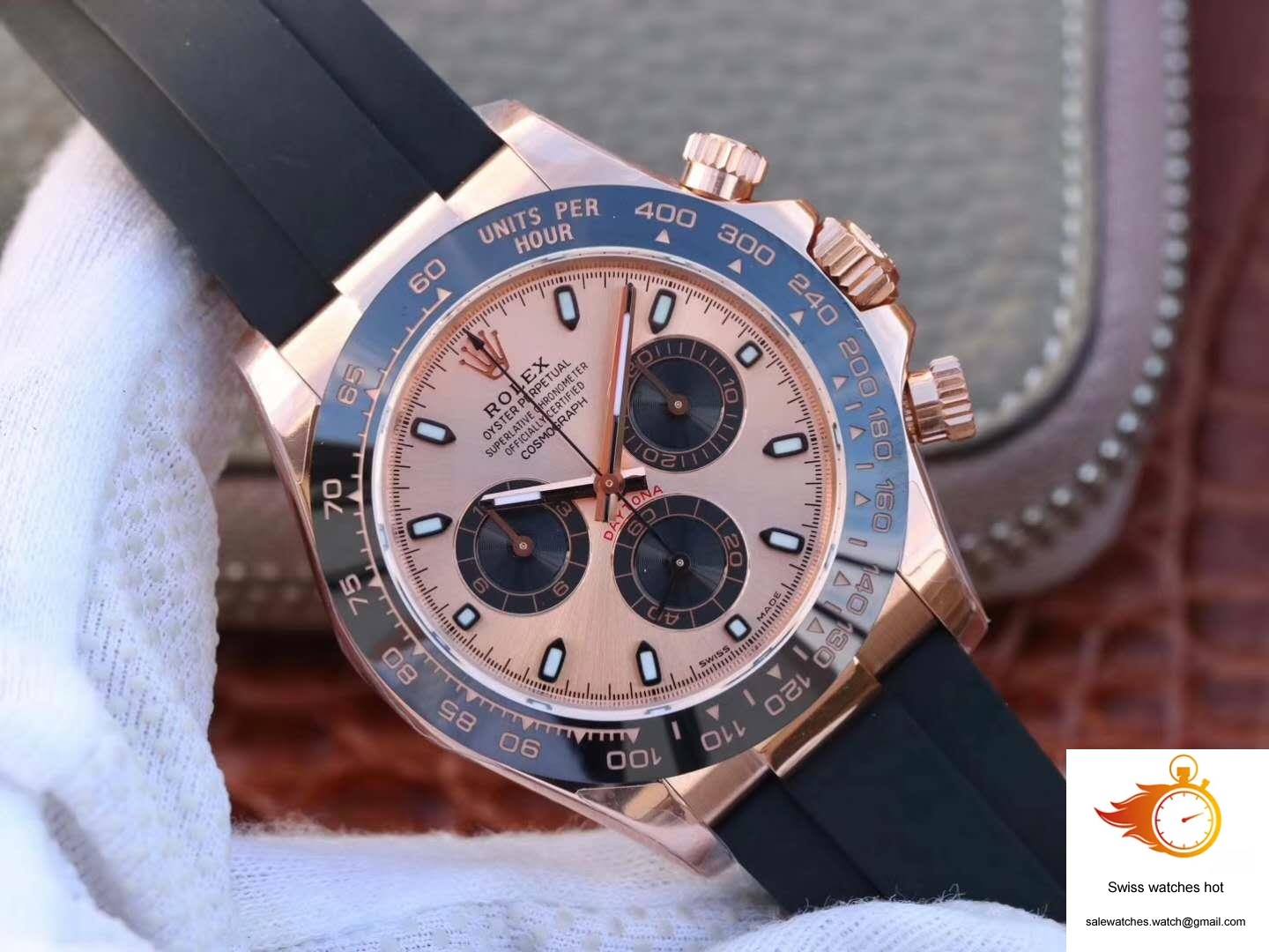 Rolex Daytona Cosmograph 116515LN Noob Factory Rose Gold Dial 2 Rolex Daytona Cosmograph 116515LN Noob Factory Rose Gold Dial 2