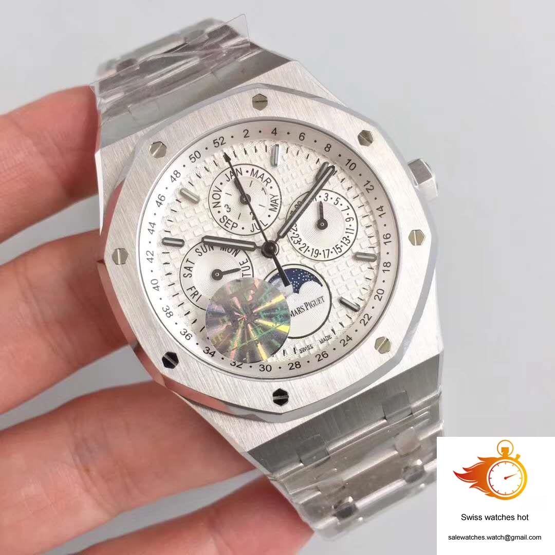 Audemars Piguet Royal Oak Perpetual Calendar 41MM 26574ST.OO.1220ST.01 JF Factory Silver Dial 2 Audemars Piguet Royal Oak Perpetual Calendar 41MM 26574ST.OO.1220ST.01 JF Factory Silver Dial 2
