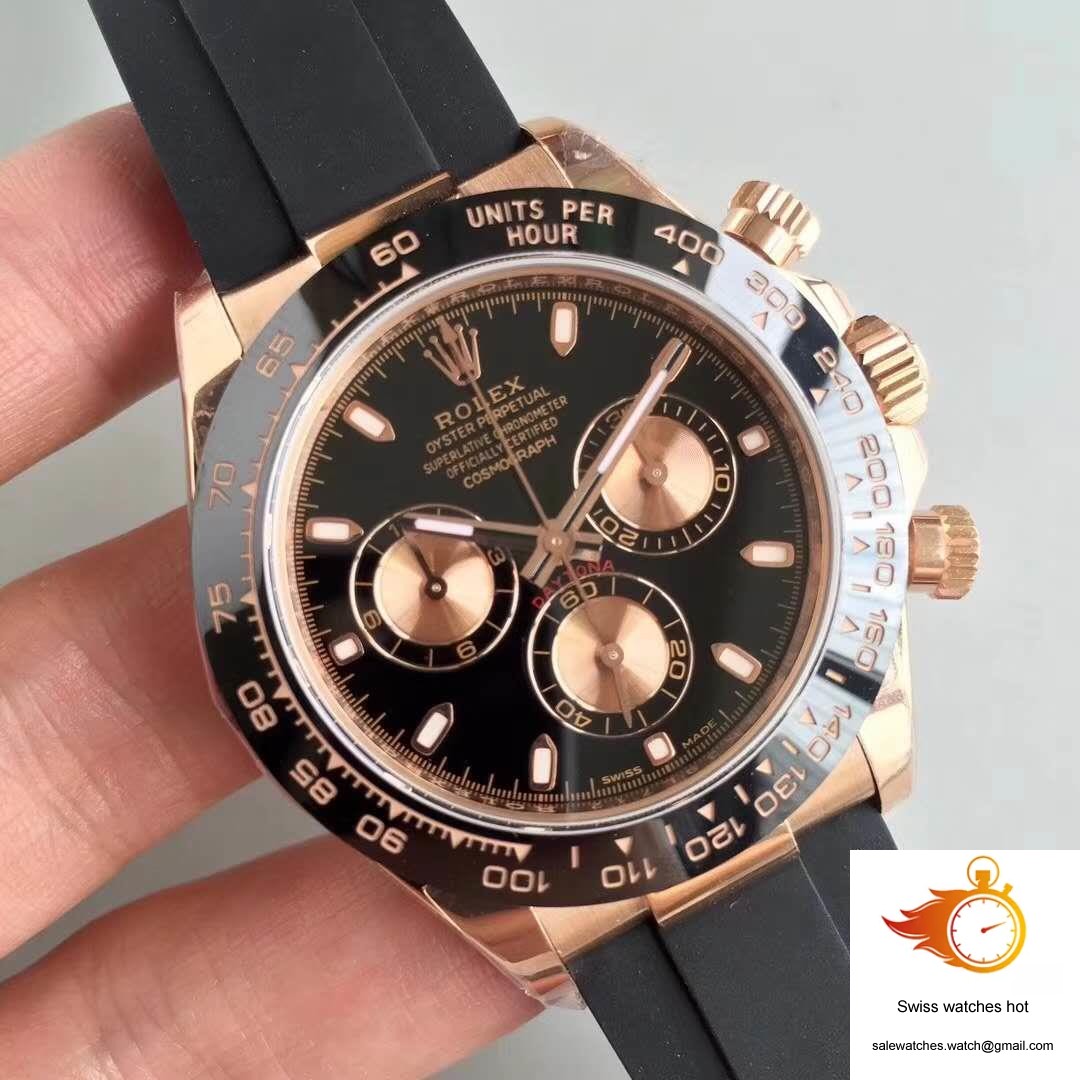 Rolex Daytona Cosmograph 116515LN Noob Factory Black Dial 2 Rolex Daytona Cosmograph 116515LN Noob Factory Black Dial 2