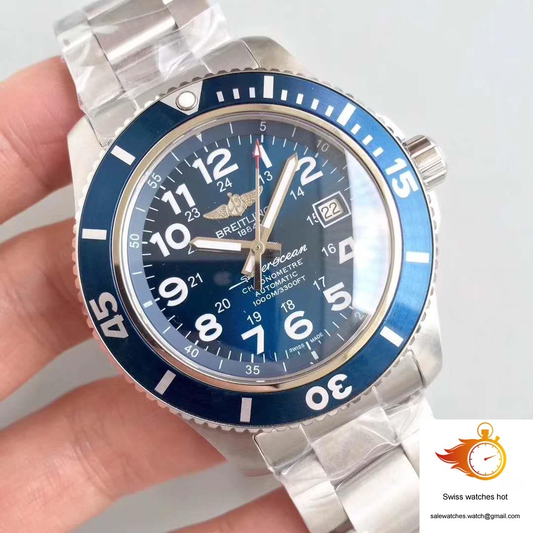 Breitling Superocean II 44MM A17392D8/C910-162A GF Factory Blue Dial 2 Breitling Superocean II 44MM A17392D8/C910-162A GF Factory Blue Dial 2