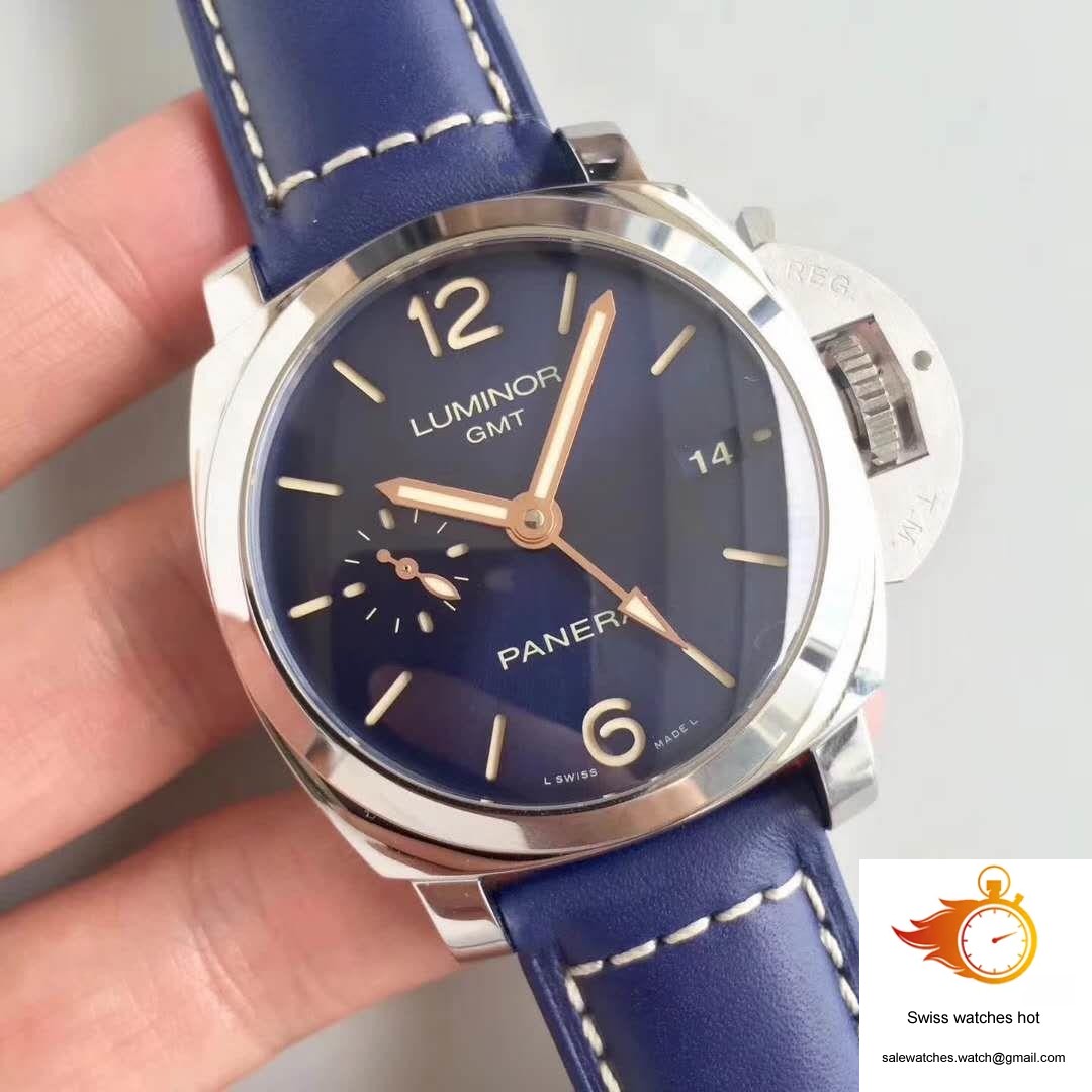Panerai Luminor 1950 3 Days GMT Acciaio PAM688 VS Factory V2 Blue Dial 2 Panerai Luminor 1950 3 Days GMT Acciaio PAM688 VS Factory V2 Blue Dial 2