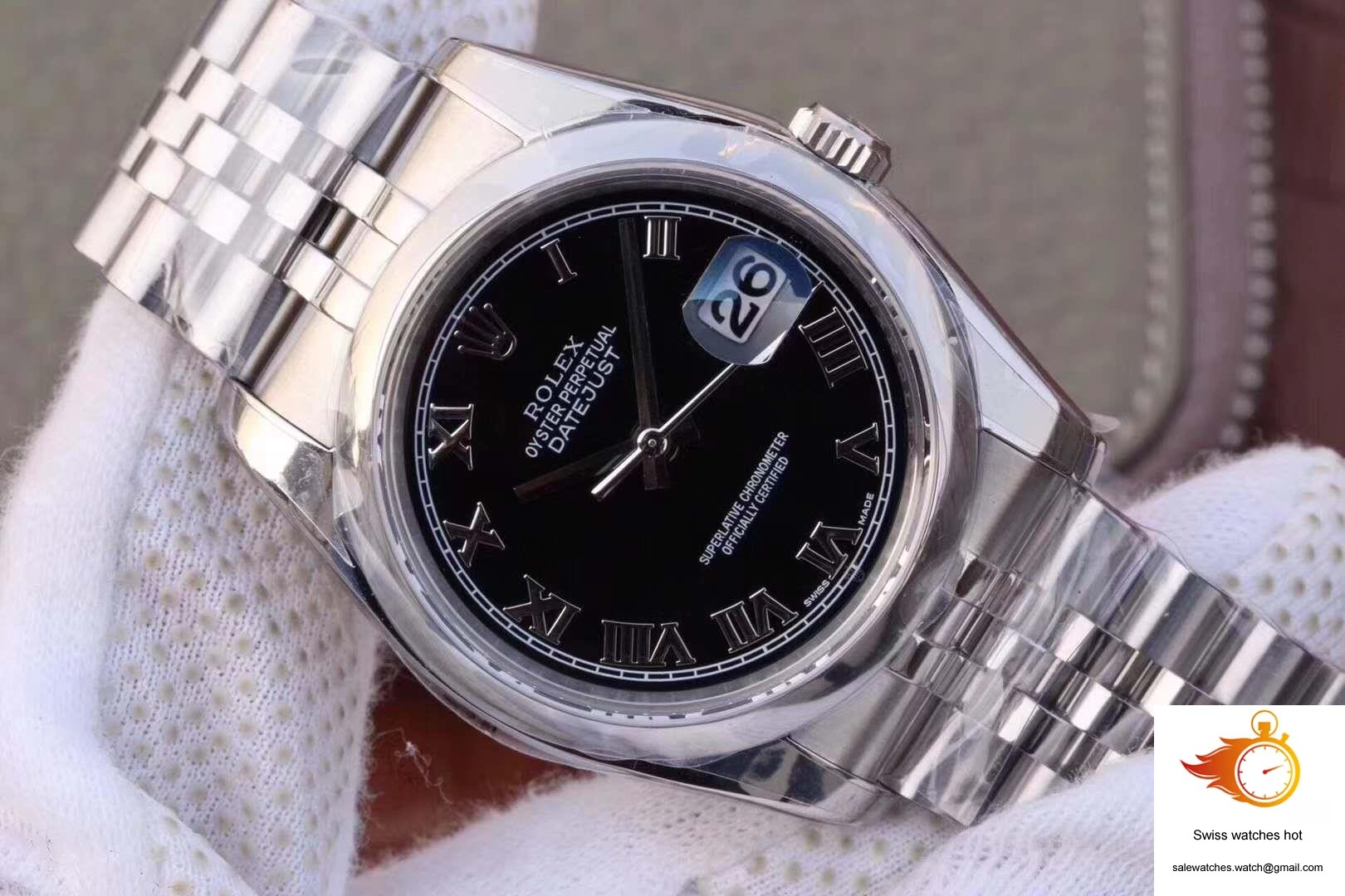Rolex Datejust 116234 36mm AR Factory Black Dial Rome Time Scale 2 Rolex Datejust 116234 36mm AR Factory Black Dial Rome Time Scale 2