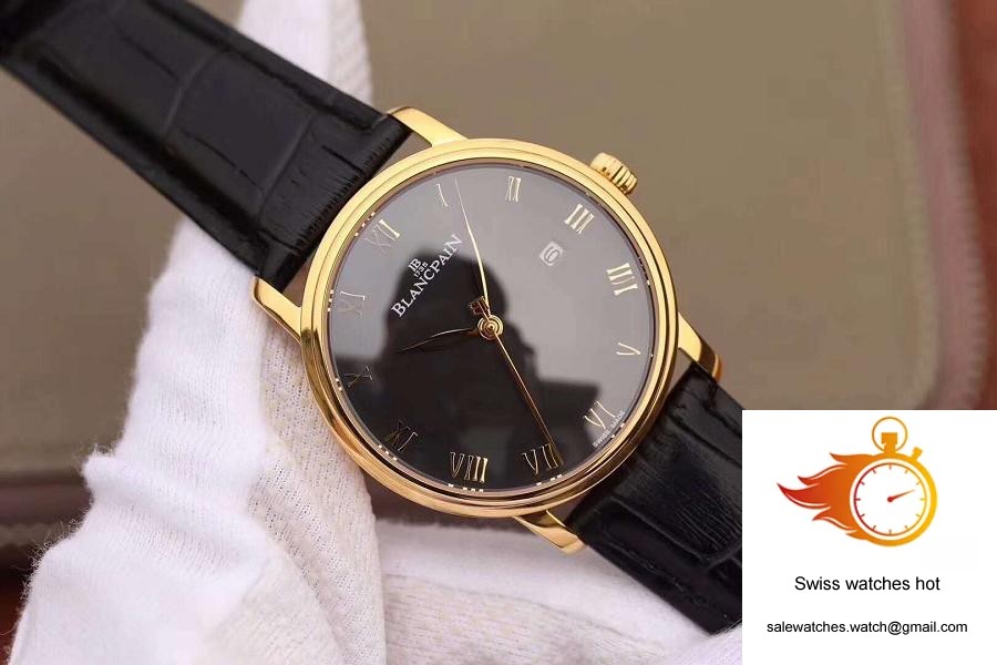 Blancpain Villeret Ultraplate 6651-1127-55B ZF Factory Black Dial 2 Blancpain Villeret Ultraplate 6651-1127-55B ZF Factory Black Dial 2