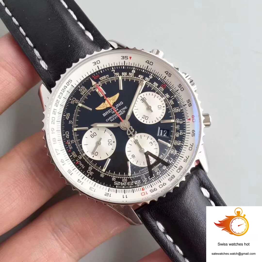Breitling Navitimer GMT AB044121/BD24/441X/A20BA.1 JF Factory Black Dial 2 Breitling Navitimer GMT AB044121/BD24/441X/A20BA.1 JF Factory Black Dial 2