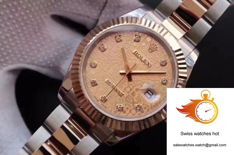 Rolex Datejust II 126333 41MM Diamond-studded Rose Gold Texture Dial 2 Rolex Datejust II 126333 41MM Diamond-studded Rose Gold Texture Dial 2