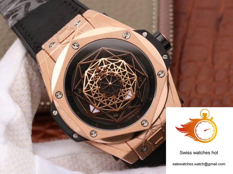 Hublot Big Bang Sang Bleu King Gold 415.OX.1118.VR.MXM17 TMF Factory Black Dial 2 Hublot Big Bang Sang Bleu King Gold 415.OX.1118.VR.MXM17 TMF Factory Black Dial 2