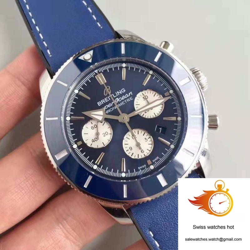 Breitling Superocean Heritage II Chronograph 44 AB0162161C1A1 GF Factory Blue Dial 2 Breitling Superocean Heritage II Chronograph 44 AB0162161C1A1 GF Factory Blue Dial 2
