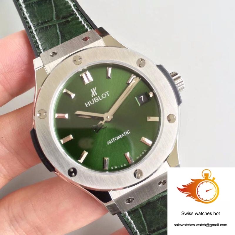 Hublot Classic Fusion 38MM 511.NX.8970.LR JJ Factory Green Dial 2 Hublot Classic Fusion 38MM 511.NX.8970.LR JJ Factory Green Dial 2