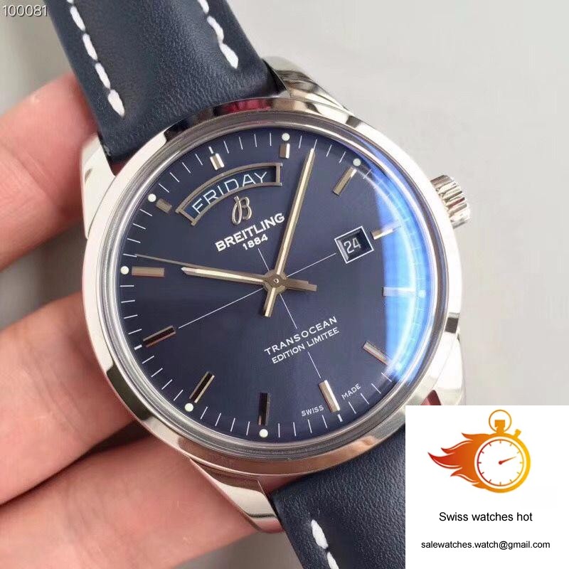 Breitling Transocean Day Date A453109T/C921/731P/A20BA.1 Blue Dial 2 Breitling Transocean Day Date A453109T/C921/731P/A20BA.1 Blue Dial 2