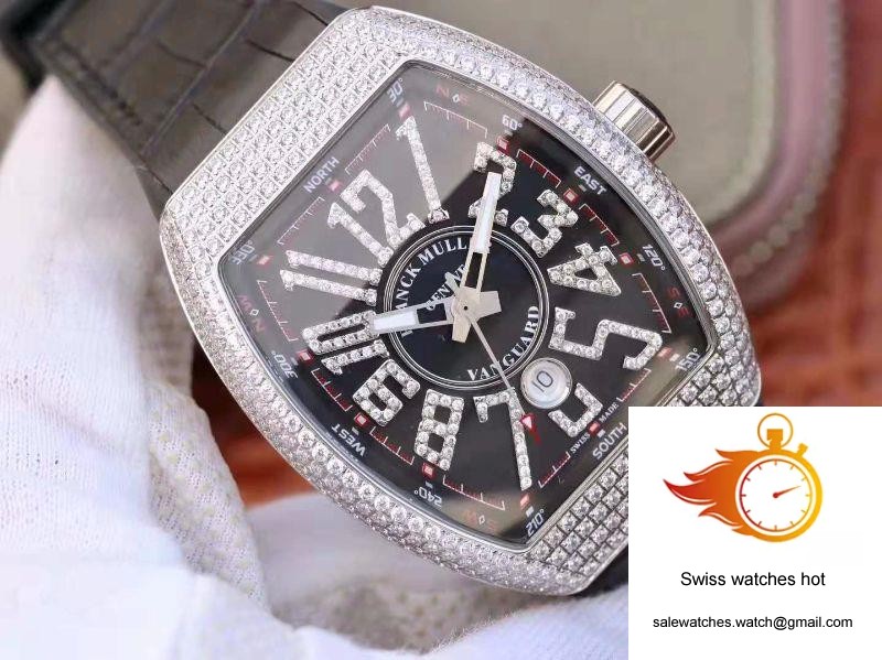 Franck Muller Vanguard V45.SC.DT.D.NBR.CD.5N.NR Black Dial 2 Franck Muller Vanguard V45.SC.DT.D.NBR.CD.5N.NR Black Dial 2