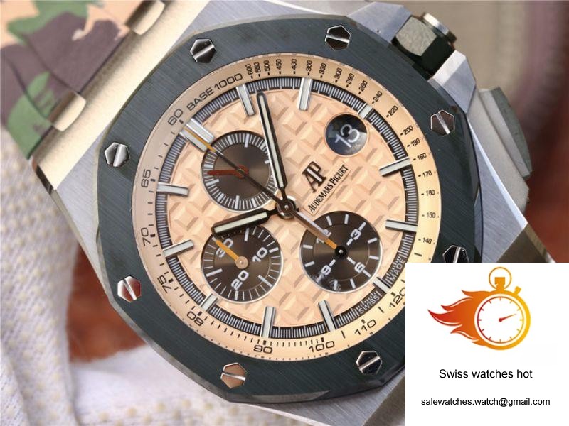 Audemars Piguet Royal Oak Offshore 44MM 26400SO.OO.A054CA.01 JF Factory Beige Dial 2 Audemars Piguet Royal Oak Offshore 44MM 26400SO.OO.A054CA.01 JF Factory Beige Dial 2
