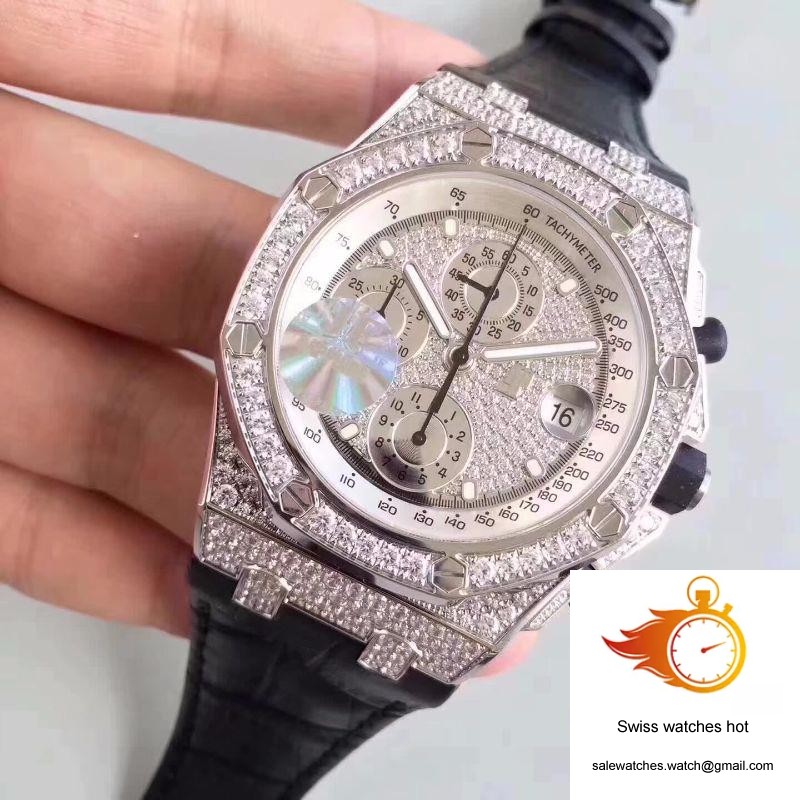 Audemars Piguet Royal Oak Offshore 26067BC.ZZ.D002CR.01 JF Factory Diamonds Dial 2 Audemars Piguet Royal Oak Offshore 26067BC.ZZ.D002CR.01 JF Factory Diamonds Dial 2