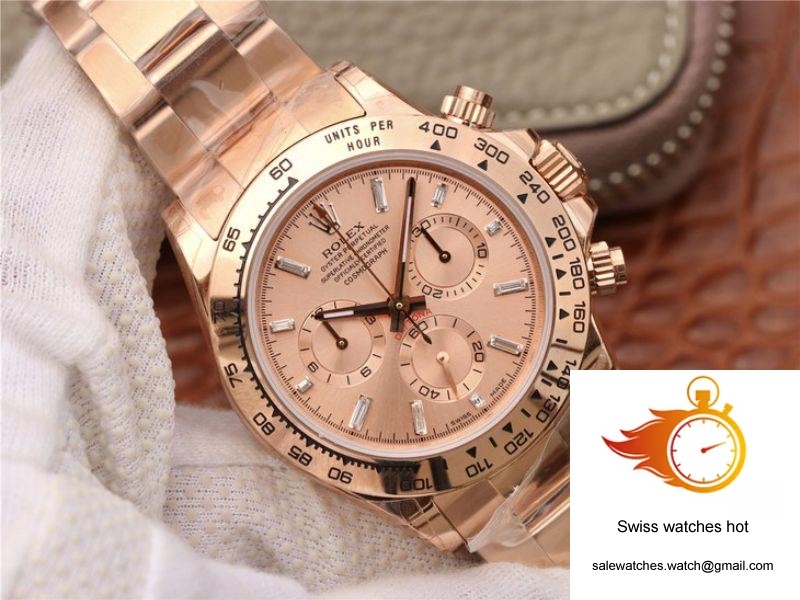 Rolex Daytona Cosmograph 116508 JH Factory Rose Gold Dial 2 Rolex Daytona Cosmograph 116508 JH Factory Rose Gold Dial 2
