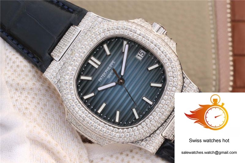 Patek Philippe Nautilus Jumbo 5719/1G-001 KM Factory Blue Dial 2 Patek Philippe Nautilus Jumbo 5719/1G-001 KM Factory Blue Dial 2