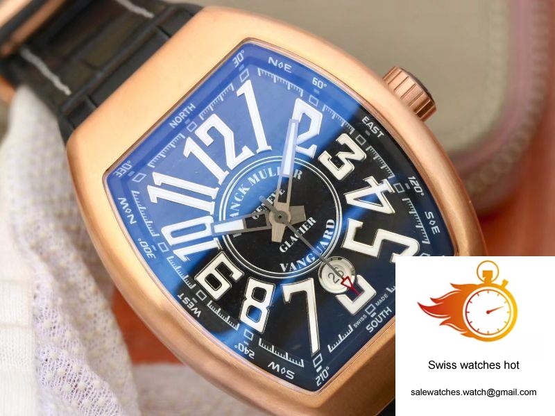 Franck Muller Vanguard V45-02 18K Rose Gold Black Dial 2 Franck Muller Vanguard V45-02 18K Rose Gold Black Dial 2