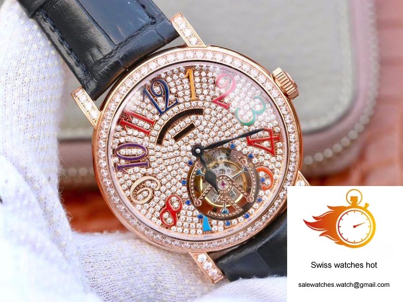 Franck Muller Round Color Dreams Tourbillon 18K Rose Gold Diamond Dial 2 Franck Muller Round Color Dreams Tourbillon 18K Rose Gold Diamond Dial 2
