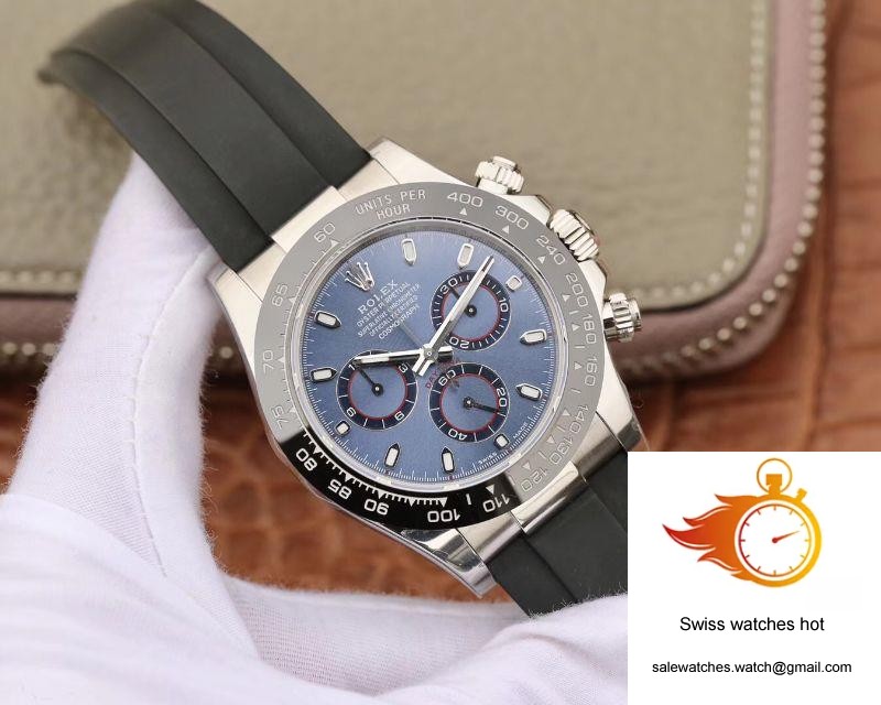 Rolex Daytona Cosmograph 116519 Noob Factory Blue Dial 2 Rolex Daytona Cosmograph 116519 Noob Factory Blue Dial 2