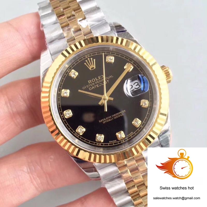Rolex Datejust II M126333-0013 EW Factory Diamond-encrusted Black Dial 2 Rolex Datejust II M126333-0013 EW Factory Diamond-encrusted Black Dial 2