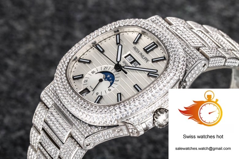 Patek Philippe Nautilus 5726 R8 Factory Gypsophila Diamond White Dial 3 Patek Philippe Nautilus 5726 R8 Factory Gypsophila Diamond White Dial 3