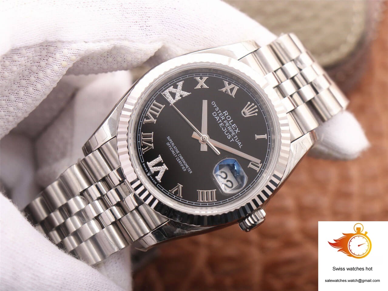 Rolex Datejust M126233 EW Factory Black Diamond-set Dial 3 Rolex Datejust M126233 EW Factory Black Diamond-set Dial 3