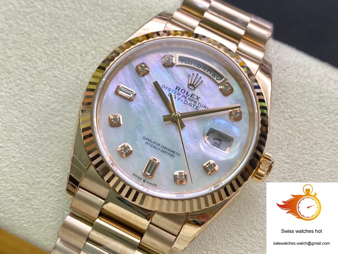Rolex Day Date M128235-0029 EW Factory White Mother-Of-Pearl Dial 3 Rolex Day Date M128235-0029 EW Factory White Mother-Of-Pearl Dial 3