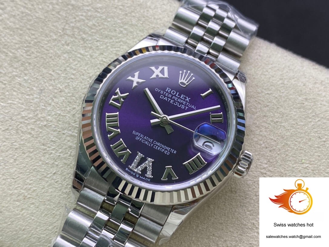 Rolex Datejust M178274-0088 31MM EW Factory Purple Dial 3 Rolex Datejust M178274-0088 31MM EW Factory Purple Dial 3