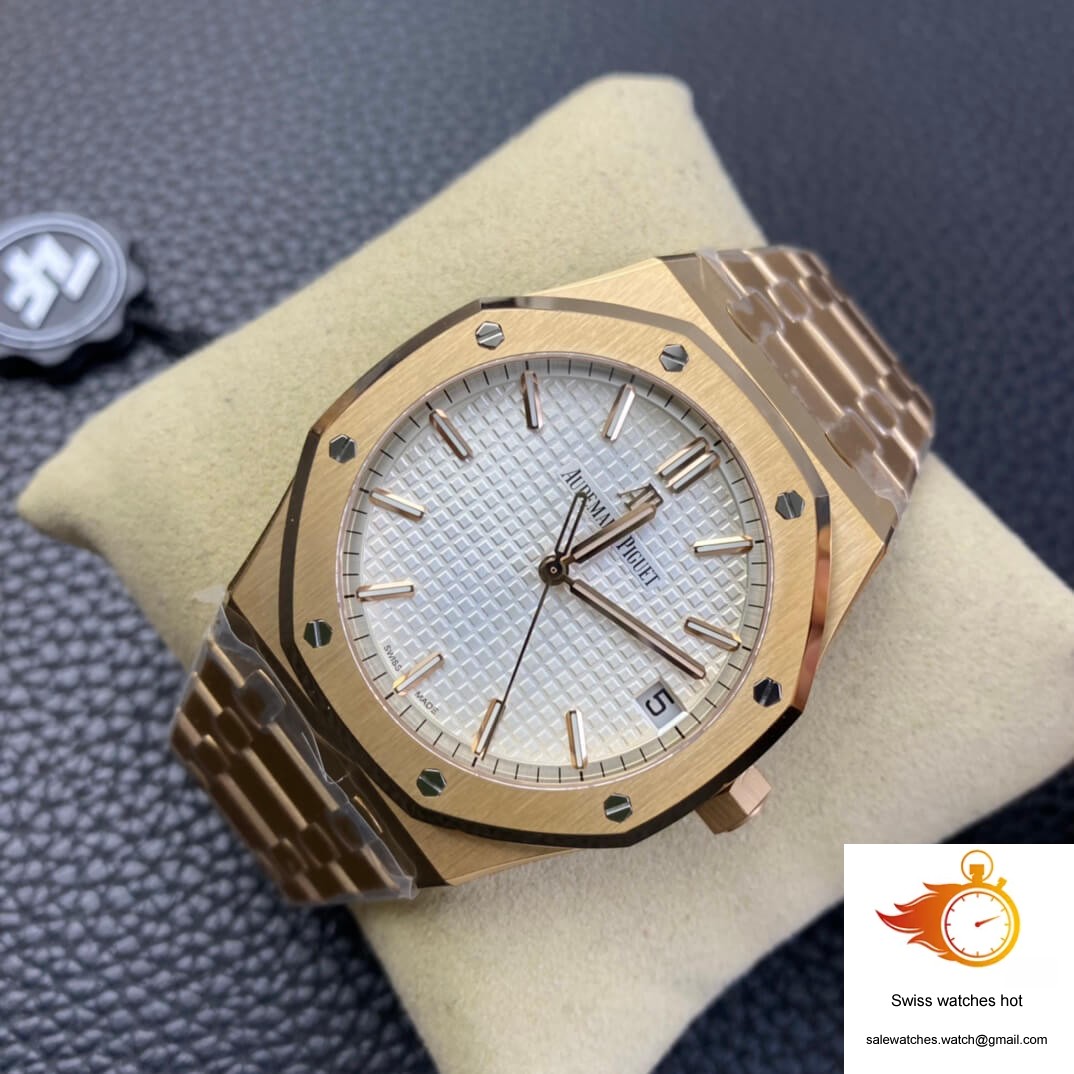 Audemars Piguet Royal Oak 15500 ZF Factory Rose Gold Version White Dial 3 Audemars Piguet Royal Oak 15500 ZF Factory Rose Gold Version White Dial 3