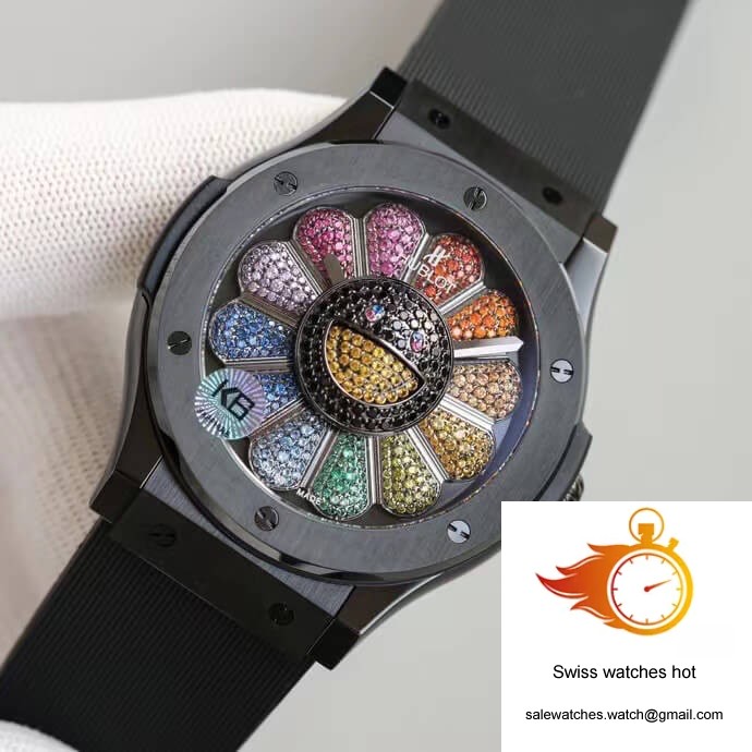Hublot Classic Fusion Takashi Murakami 507.CX.9000.RX.TAK21 Sunflower Ceramic Bezel 3 Hublot Classic Fusion Takashi Murakami 507.CX.9000.RX.TAK21 Sunflower Ceramic Bezel 3