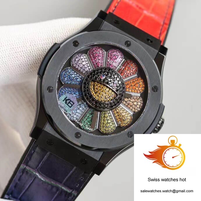 Hublot Classic Fusion Takashi Murakami 507.CX.9000.RX.TAK21 Sunflower Colored Dial 3 Hublot Classic Fusion Takashi Murakami 507.CX.9000.RX.TAK21 Sunflower Colored Dial 3