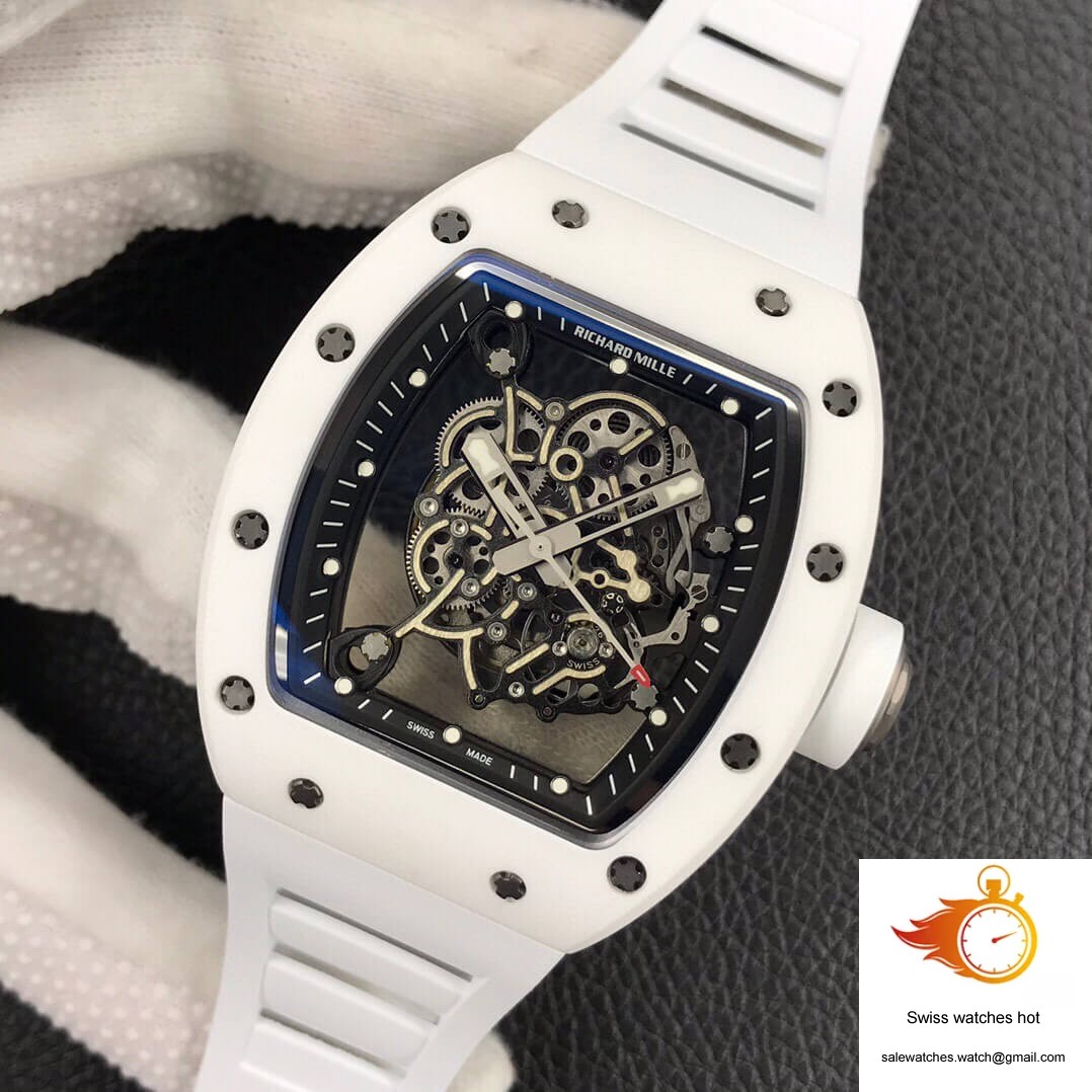 Richard Mille RM055 ZF Factory White Ceramic 3 Richard Mille RM055 ZF Factory White Ceramic 3