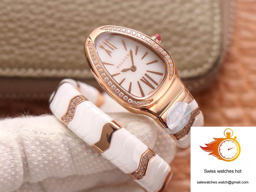 Bvlgari Serpenti 102202 BV Factory Rose Gold White Dial 3 Bvlgari Serpenti 102202 BV Factory Rose Gold White Dial 3