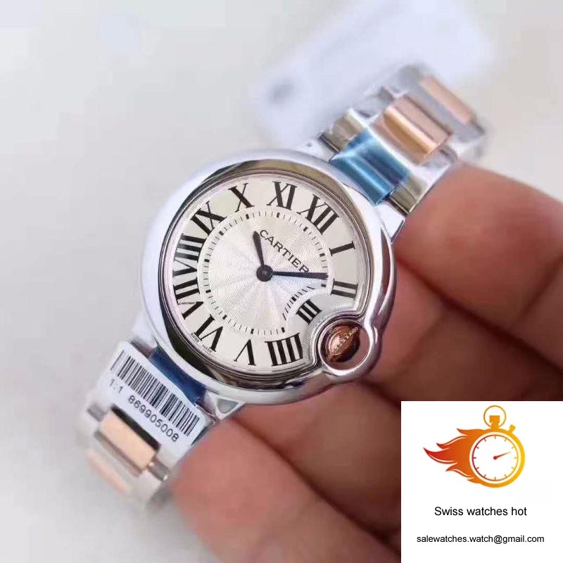 Ballon Bleu De Cartier Ladies W6920033 36MM V6 Factory White Textured Dial 3 Ballon Bleu De Cartier Ladies W6920033 36MM V6 Factory White Textured Dial 3