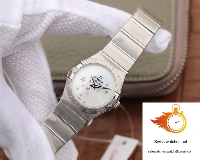 Omega Constellation Quartz Ladies 27mm TW Factory White Dial 3 Omega Constellation Quartz Ladies 27mm TW Factory White Dial 3