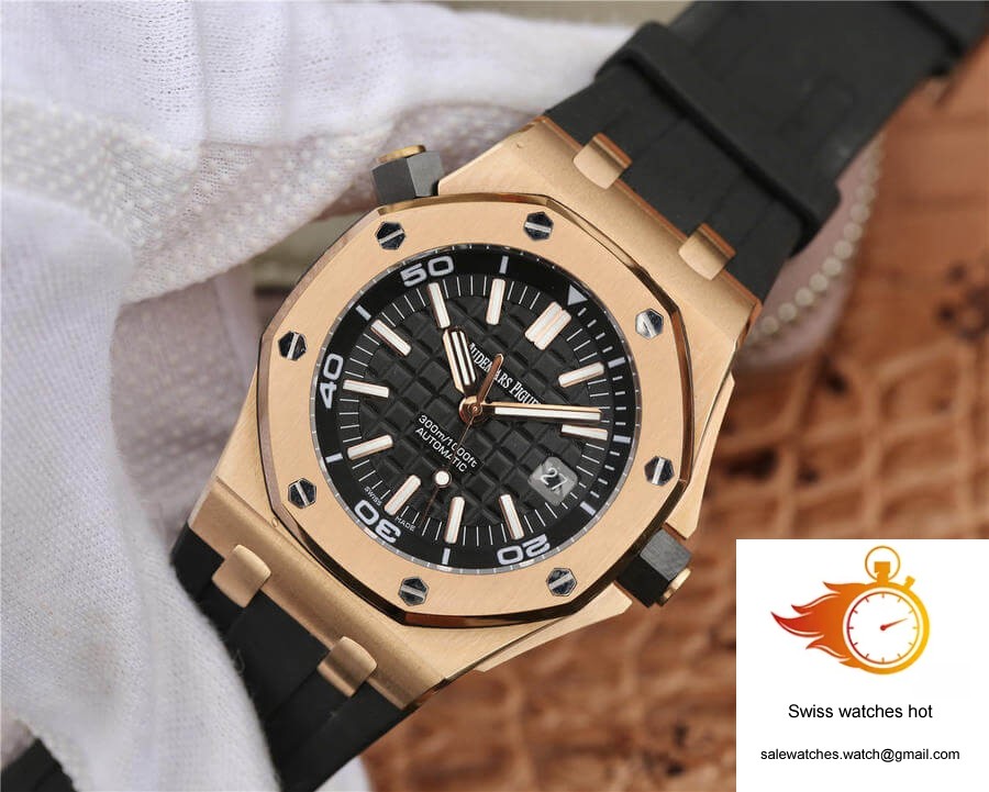 Audemars Piguet Royal Oak Offshore 15710 JF Factory V8 Rose Gold Black Dial 3 Audemars Piguet Royal Oak Offshore 15710 JF Factory V8 Rose Gold Black Dial 3