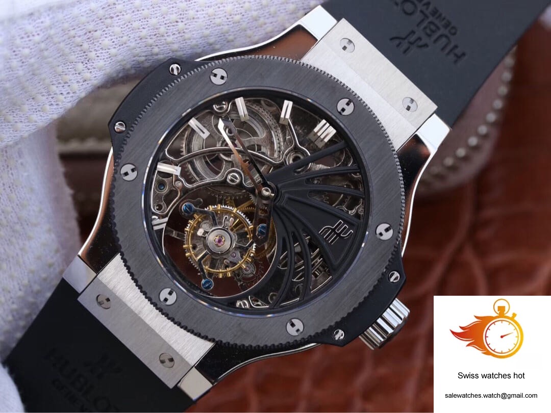 Hublot Big Bang Hollow Tourbillon Ceramic Bezel Skeleton Dial 3 Hublot Big Bang Hollow Tourbillon Ceramic Bezel Skeleton Dial 3