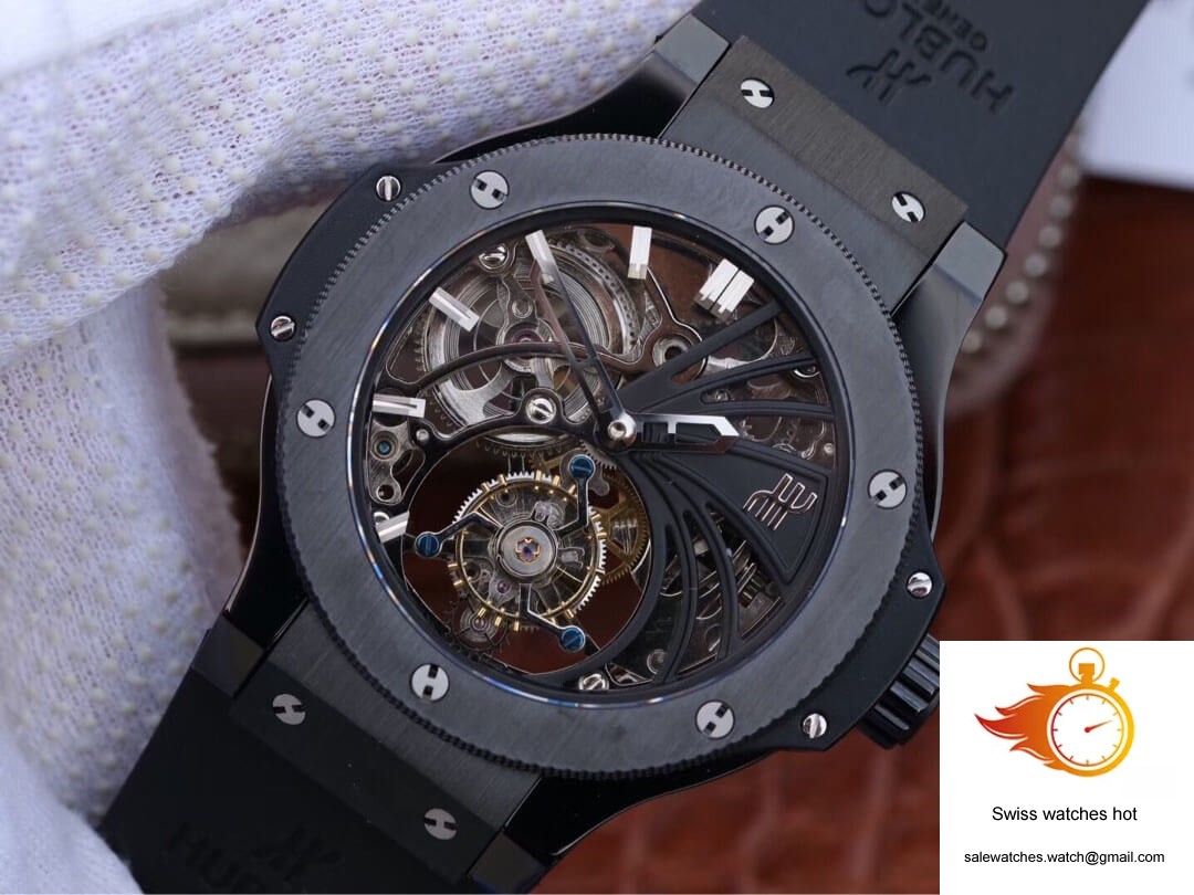 Hublot Big Bang Hollow Tourbillon Ceramic Skeleton Dial 3 Hublot Big Bang Hollow Tourbillon Ceramic Skeleton Dial 3