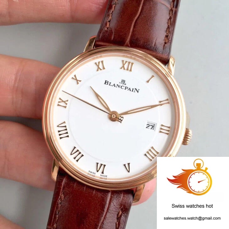Blancpain Villeret 6651-3642-55B ZF Factory Rose Gold White Dial 3 Blancpain Villeret 6651-3642-55B ZF Factory Rose Gold White Dial 3