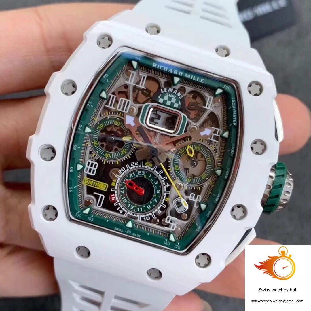 Richard Mille RM011-03 KV Factory Ceramic White Strap 3 Richard Mille RM011-03 KV Factory Ceramic White Strap 3