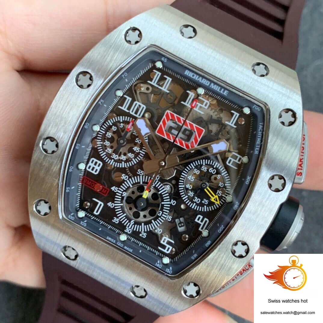 Richard Mille RM11 KV Factory Titanium Brown Strap 3 Richard Mille RM11 KV Factory Titanium Brown Strap 3