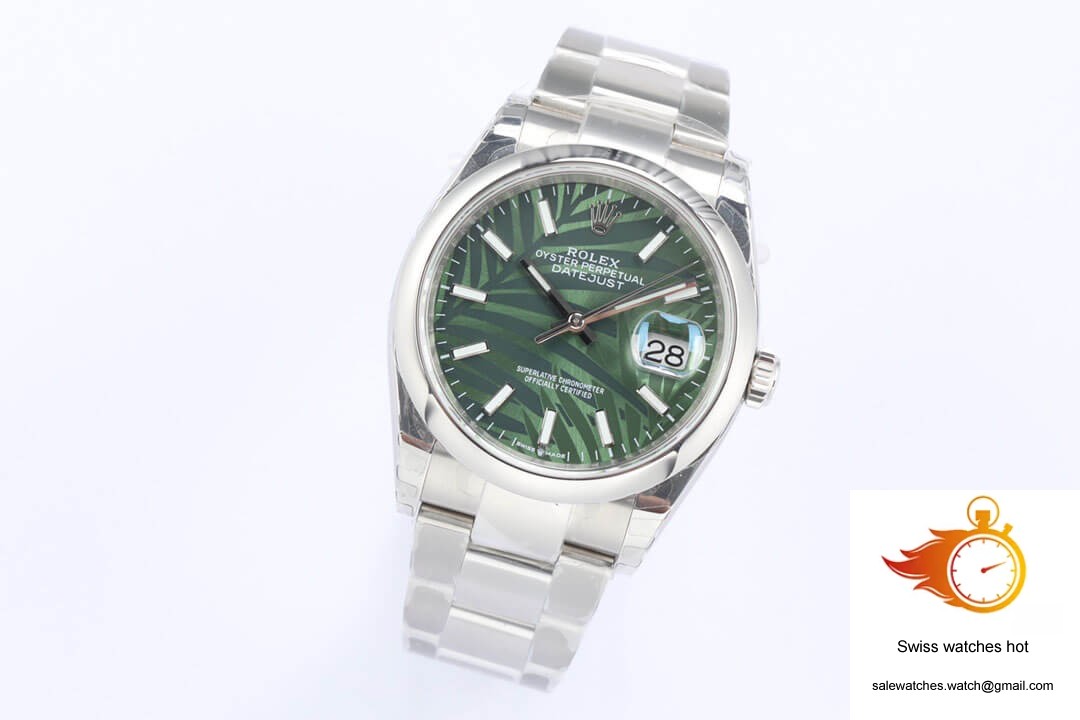 Rolex Datejust M126200-0020 EW Factory Olive Green Palm Leaf Pattern Dial 3 Rolex Datejust M126200-0020 EW Factory Olive Green Palm Leaf Pattern Dial 3