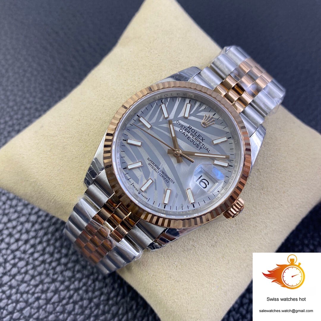 Rolex Datejust M126231-0031 EW Factory Silver Palm Leaf Pattern Dial 3 Rolex Datejust M126231-0031 EW Factory Silver Palm Leaf Pattern Dial 3