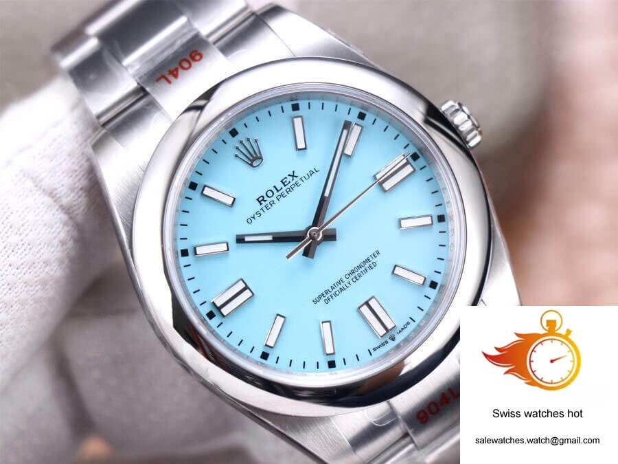 Rolex Oyster Perpetual M124300-0006 41MM EW Factory Turquoise Blue Dial 3 Rolex Oyster Perpetual M124300-0006 41MM EW Factory Turquoise Blue Dial 3