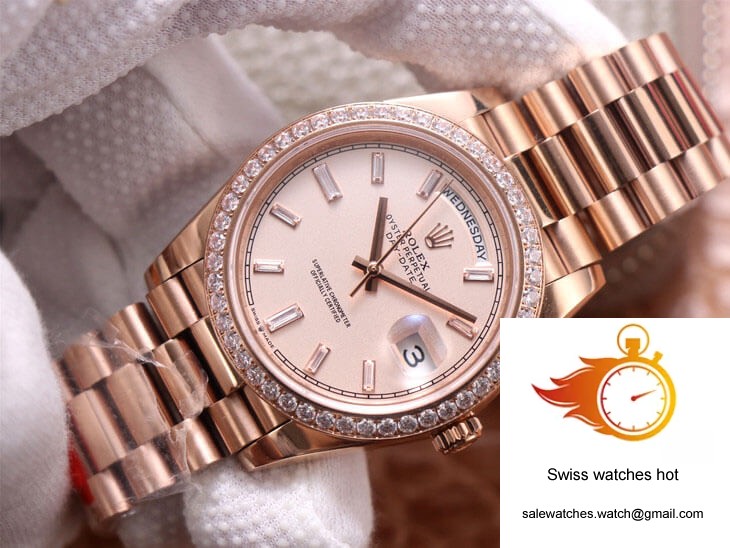 Rolex Day-Date M228345RBR-0007 EW Factory Diamond Sundust Dial 3 Rolex Day-Date M228345RBR-0007 EW Factory Diamond Sundust Dial 3