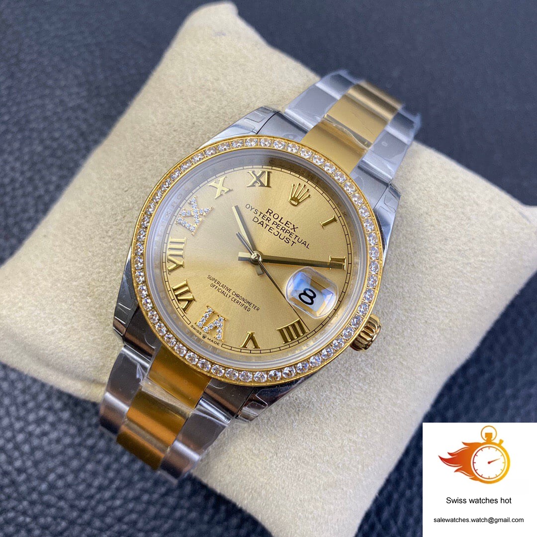 Rolex Datejust 126283 EW Factory Diamond Gold Dial 3 Rolex Datejust 126283 EW Factory Diamond Gold Dial 3