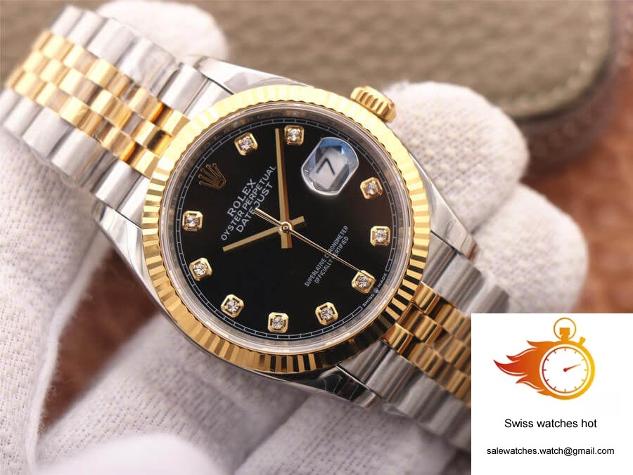 Rolex Datejust M126233-0021 EW Factory Diamond Black Dial 3 Rolex Datejust M126233-0021 EW Factory Diamond Black Dial 3