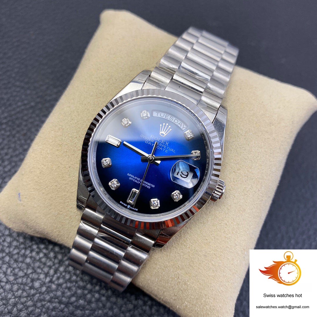 Rolex Day-Date M128239-0023 EW Factory Diamond Gradient Blue Dial 3 Rolex Day-Date M128239-0023 EW Factory Diamond Gradient Blue Dial 3
