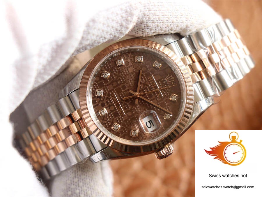 Rolex Datejust M126231-0025 EW Factory Diamond Chocolate Color Dial 3 Rolex Datejust M126231-0025 EW Factory Diamond Chocolate Color Dial 3