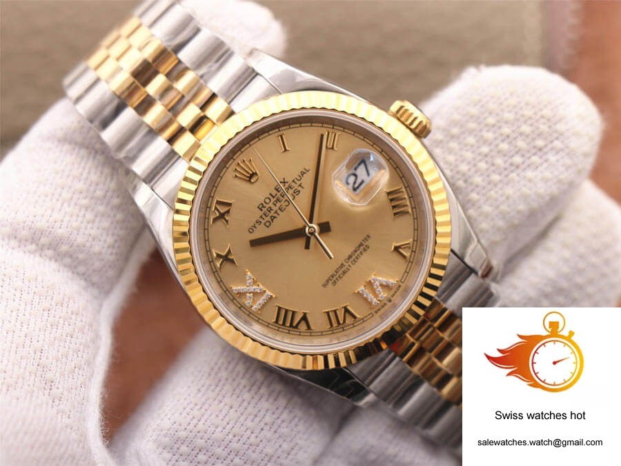 Rolex Datejust 126233 EW Factory Diamond Gold Dial 3 Rolex Datejust 126233 EW Factory Diamond Gold Dial 3