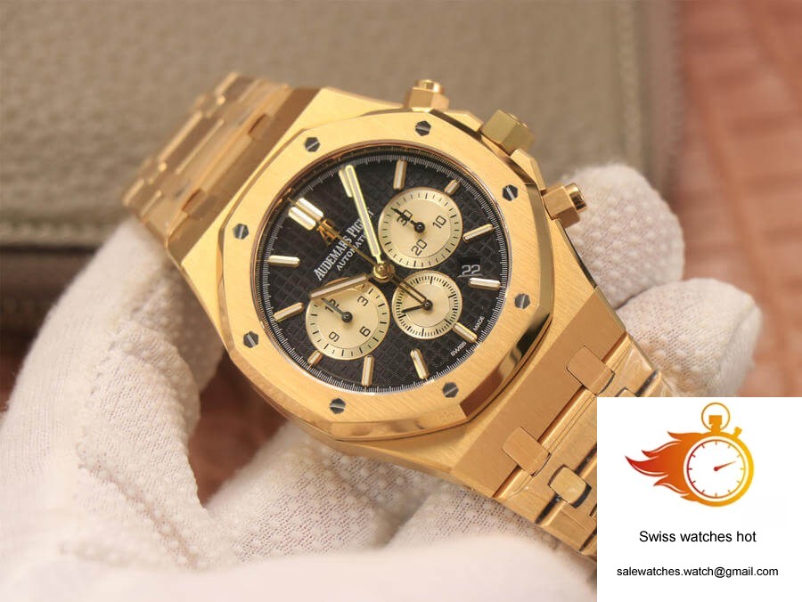 Audemars Piguet Royal Oak Chronograph 26331 OM Factory V2 Yellow Gold Black Dial 3 Audemars Piguet Royal Oak Chronograph 26331 OM Factory V2 Yellow Gold Black Dial 3