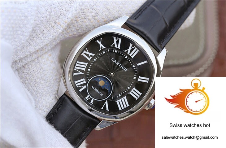Drive De Cartier Moonphase WGNM0009 Black Dial 3 Drive De Cartier Moonphase WGNM0009 Black Dial 3